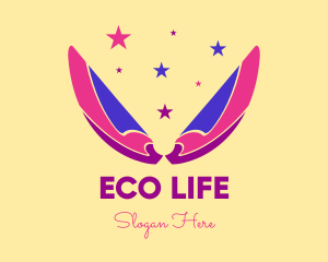 Pixie Fairy Magic Wings logo design