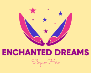 Pixie Fairy Magic Wings logo design