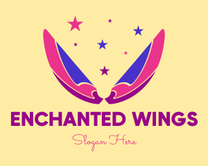 Pixie Fairy Magic Wings logo design