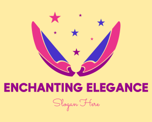 Pixie Fairy Magic Wings logo design