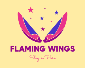 Pixie Fairy Magic Wings logo design