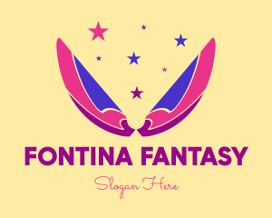 Pixie Fairy Magic Wings logo design