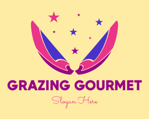 Pixie Fairy Magic Wings logo design