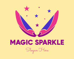 Pixie Fairy Magic Wings logo design