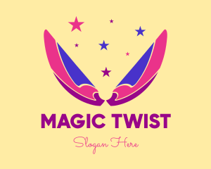 Pixie Fairy Magic Wings logo design