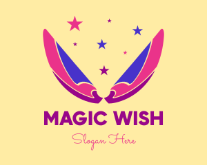 Pixie Fairy Magic Wings logo design