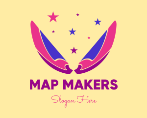 Pixie Fairy Magic Wings logo design