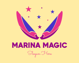 Pixie Fairy Magic Wings logo design