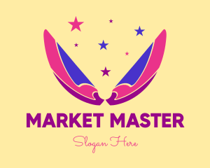 Pixie Fairy Magic Wings logo design