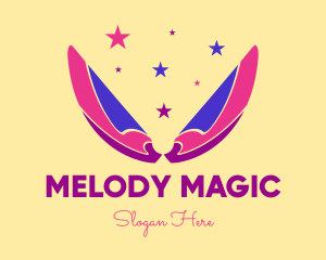 Pixie Fairy Magic Wings logo design