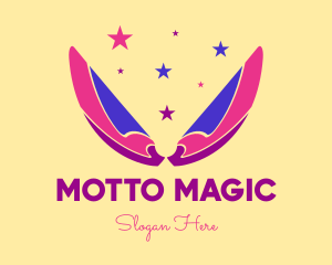 Pixie Fairy Magic Wings logo design