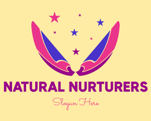 Pixie Fairy Magic Wings logo design