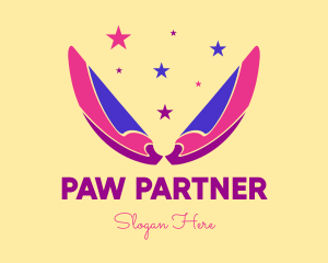 Pixie Fairy Magic Wings logo design