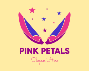 Pixie Fairy Magic Wings logo design