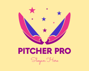 Pixie Fairy Magic Wings logo design