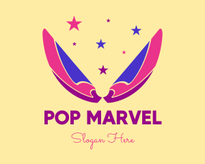 Pixie Fairy Magic Wings logo design