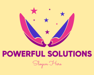 Pixie Fairy Magic Wings logo design