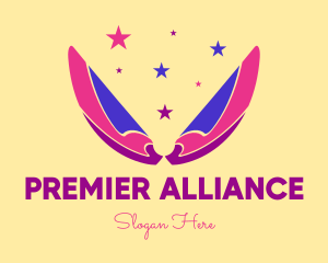 Pixie Fairy Magic Wings logo design