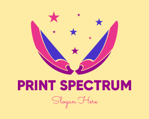 Pixie Fairy Magic Wings logo design