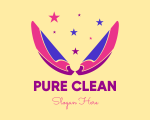 Pixie Fairy Magic Wings logo design