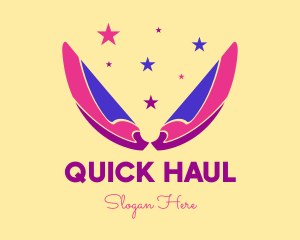 Pixie Fairy Magic Wings logo design