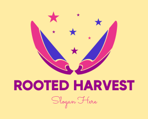 Pixie Fairy Magic Wings logo design