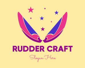 Pixie Fairy Magic Wings logo design