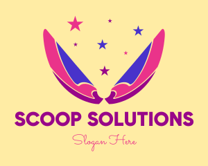 Pixie Fairy Magic Wings logo design