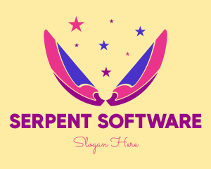 Pixie Fairy Magic Wings logo design