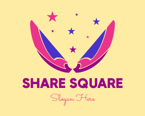 Pixie Fairy Magic Wings logo design