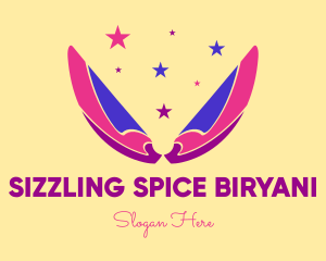 Pixie Fairy Magic Wings logo design