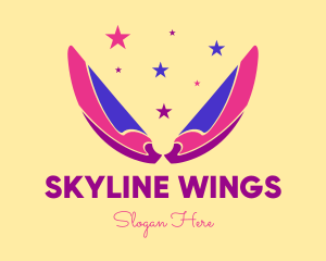 Pixie Fairy Magic Wings logo design