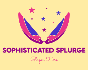 Pixie Fairy Magic Wings logo design