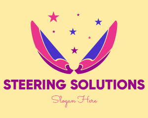 Pixie Fairy Magic Wings logo design