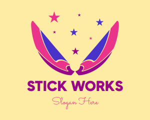 Pixie Fairy Magic Wings logo design