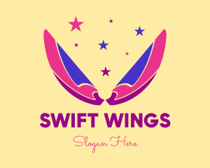 Pixie Fairy Magic Wings logo design