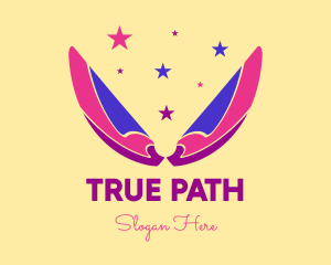 Pixie Fairy Magic Wings logo design