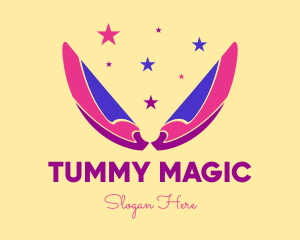 Pixie Fairy Magic Wings logo design