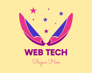 Pixie Fairy Magic Wings logo design