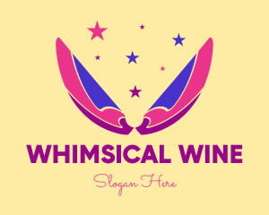 Pixie Fairy Magic Wings logo design