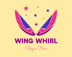 Pixie Fairy Magic Wings logo design