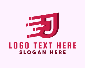 Speedy Motion Letter J logo