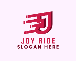 Speedy Motion Letter J logo design