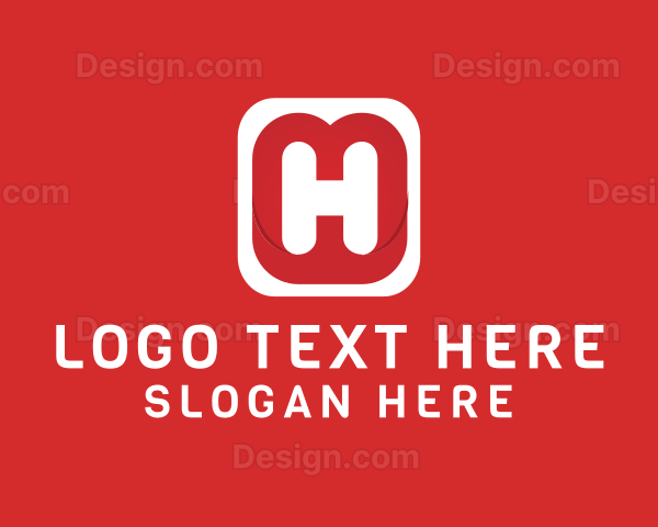 Mobile Application Letter H Logo