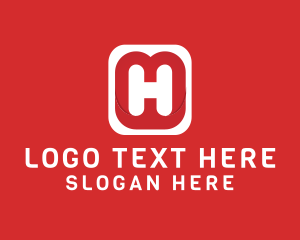 Mobile Application Letter H logo