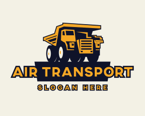 Dump Truck Heavy Equipment logo design