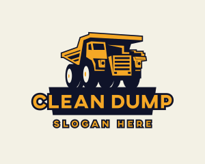 Dump Truck Heavy Equipment logo design