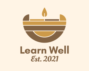 Wellness Spa Candle  logo design