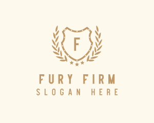 Royal Wreath Shield Firm logo design