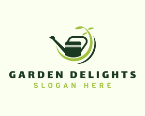 Garden Watering Can logo design